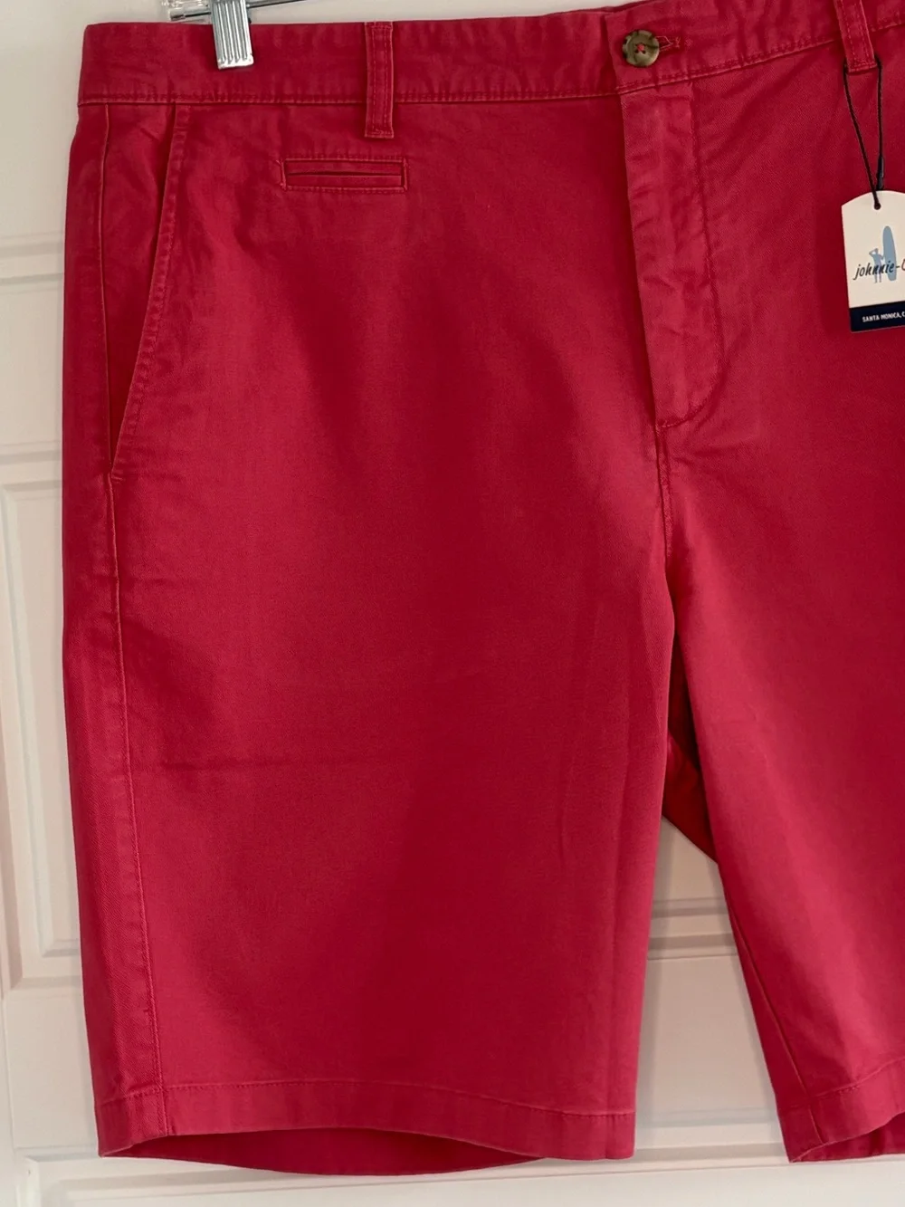 Johnnie-O Shorts Mens 38 Performance Chino Stretch Golf Flat Front Preppy NWT